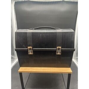 Vintage Alladin Black Plastic Lunchbox - Lunch Bucket  Movie Prop